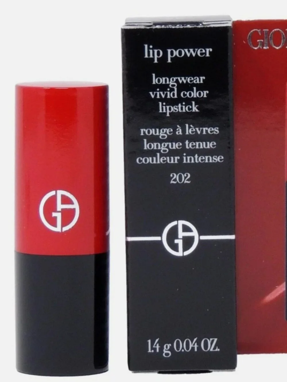 Giorgio Armani Lip Power Longwear Vivid Color Lipstick - 202 Grazia *travel Size